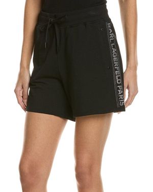 KARL LAGERFELD Crystal Logo Short - Black