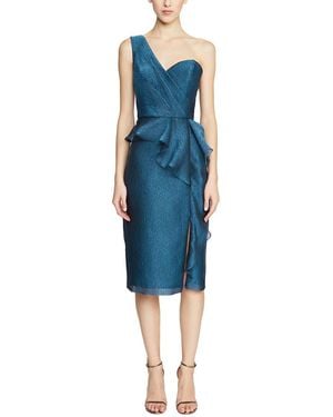 THEIA Zinnia One Shoulder Dress - Blue