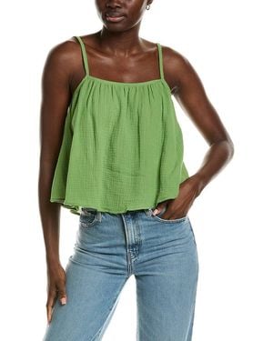 Chaser Brand Gauze Tropical Top - Green