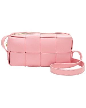 Tiffany & Fred Paris Tiffany And Fred Paris Woven Leather Mini Crossbody Bag - Pink
