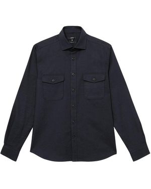 Reiss Whisper Twin Pocket Top - Blue
