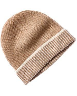 Forte Cashmere Plaited Cashmere Hat - Natural