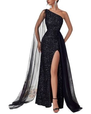 Amanda Royal Maxi Dress - Blue