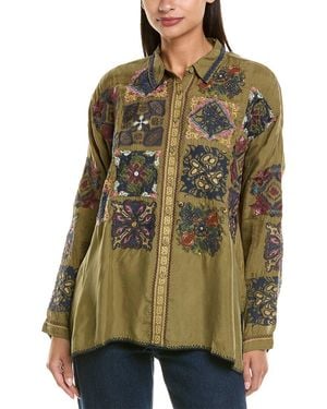 Johnny Was The Audrey Oversized Blouse - Green