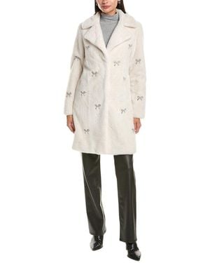 Cece Bow Detail Coat - Natural