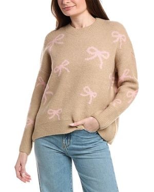 Cece Ribbon Jacquard Pullover - Blue