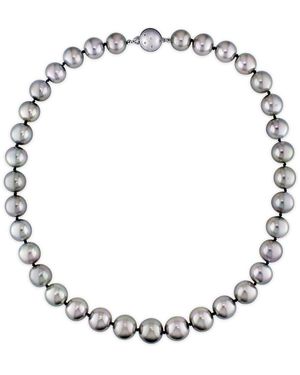 Pearls 14K 10-13Mm Pearl Strand Necklace - Metallic