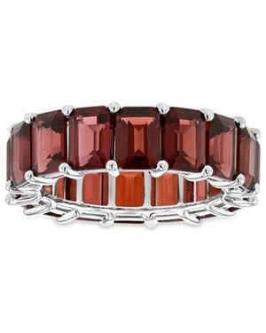 Diana M. Jewels Fine Jewelry 14k Garnet Eternity Ring - Red