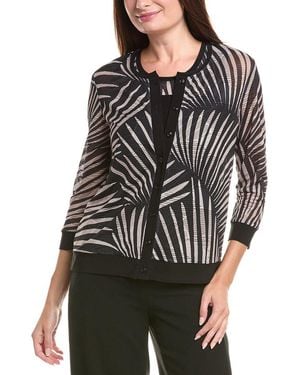 Joseph Ribkoff Burnout Blouse - Black