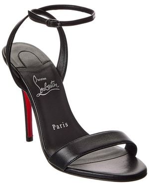 Christian Louboutin Miss Z 100 Leather Sandal - Black