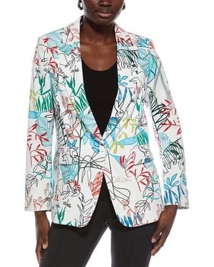 Marc Cain Printed Blazer - Blue