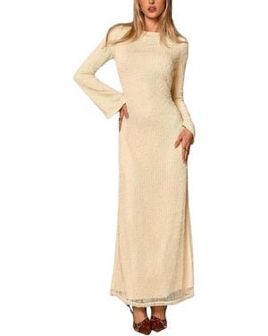 XIRELLI Solid Maxi Dress - Natural