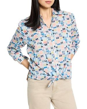 NIC+ZOE Portofino Long Sleeve Shirt - Blue