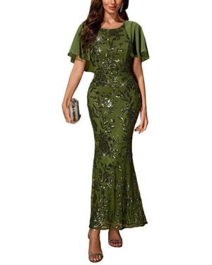 Luna Tuccini Maxi Dress - Green