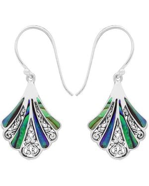 Samuel B. Abalone Earrings - Blue