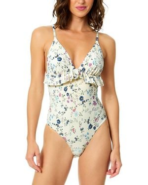 Cece Ruffle One-Piece - White