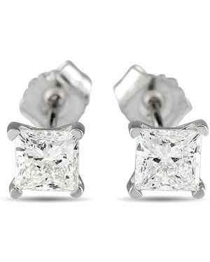 Lab Grown Diamonds 14K 1.05 Ct. Tw. Diamond Earring - Metallic