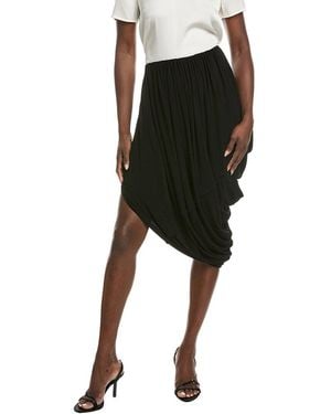 Co. Jersey Draped Skirt - Black