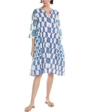 Ro's Garden Bhopali Midi Dress - Blue