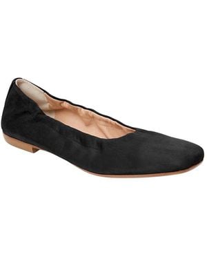 Jack Rogers Santa Leather Ballet Flat - Black