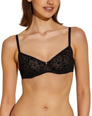 Cosabella Annabella Flock Underwire Bra - Black