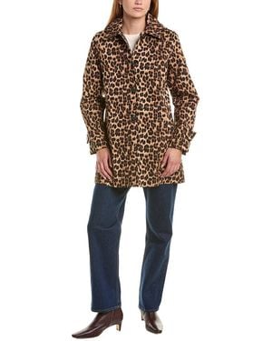 Sam Edelman Hooded Rain Coat - Natural