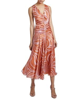 Santorelli Eden Midi Dress - Red