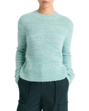 Vince Marl Crewneck Alpaca & Wool-Blend Sweater - Green