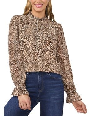 Cece Y-Neck Top - Blue