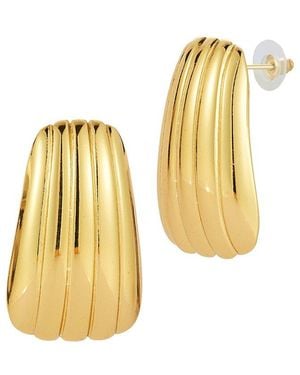 Glaze Jewelry Plated Stainless Steel Earrings - Metallic