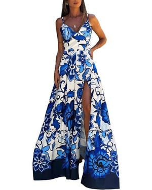 MIRA RICHI Midi Dress - Blue