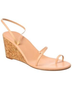 Ancient Greek Sandals Chora Mid Wedge Leather Sandal - Brown