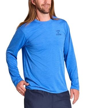 Life Is Good. Sun Crusher T-Shirt - Blue