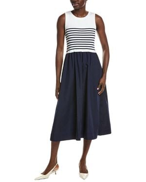Jones New York Striped Tank Dress - Blue