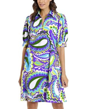 Jude Connally Emerson Long Swing Dress - Blue