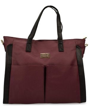 Badgley Mischka Rose Xl Travel Tote - Red