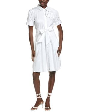KARL LAGERFELD Flower Corsage Dress - White