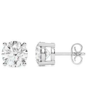 Lab Grown Diamonds 14K 10.00 Ct. Tw. Lab-Grown Diamond Earrings - Metallic