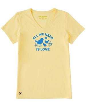 Life Is Good. Crusher Lite T-Shirt - Yellow