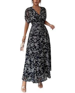 XIRELLI Print Maxi Dress - Black