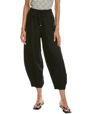 Max Studio Drawstring Lantern Pant - Black