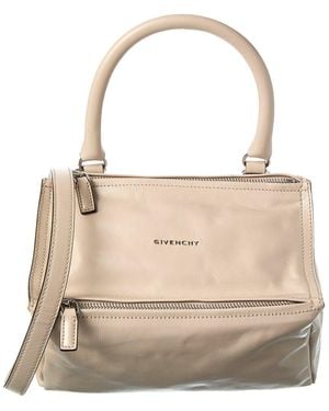 Givenchy Pandora Small Leather Satchel - Natural