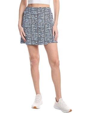 IBKUL Faux Wrap Skort - Blue
