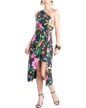 Natori Junko Printed Poplin Dress - White