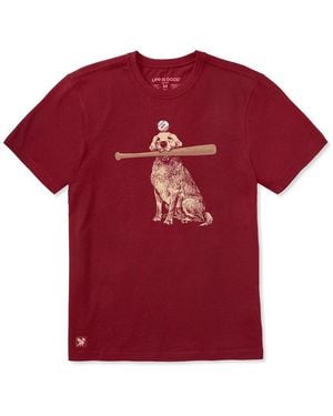 Life Is Good. Crusher T-Shirt - Red
