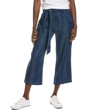 Nanette Lepore Tie Waist Paperbag Pant - Blue