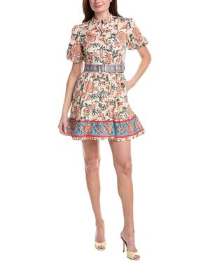 Sam Edelman Poplin Print Mini Dress - Red