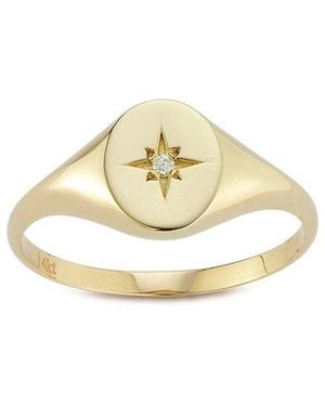 Ember Fine Jewelry 14K 0.02 Ct. Tw. Diamond Ring - Metallic