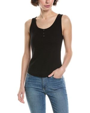 Michael Stars Kris Snap Front Tank - Black