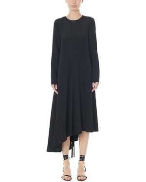 Tibi Silk Midi Dress - Blue